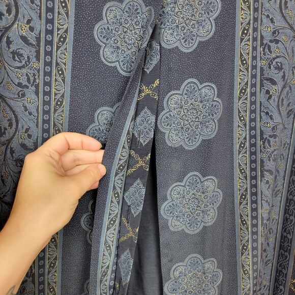 Vintage 80s/90s Black Ornate Printed Jacket / Blazer - Picture 7 of 8